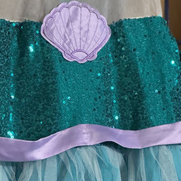 β¨ Little Mermaid Ariel-Inspired Costume Dress (Girls) size 140 (10/12) - Picture 6 of 7